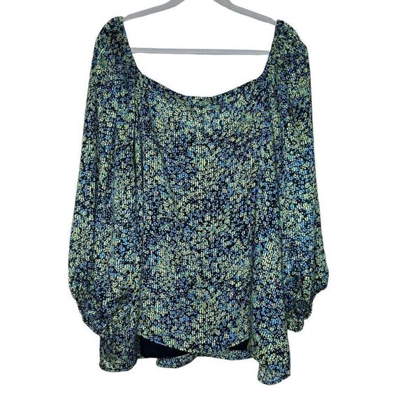 NWT Steve Madden Stevie Textured Ballon Sleeve Blouse 2X - Picture 8 of 8